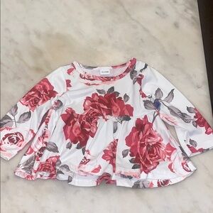 Floral Long Sleeve Kids Top